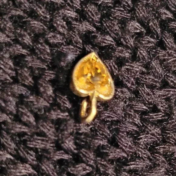 14K Necklace with Jade Fruit and 14K Michael Anthony Charm - Picture 8 of 8